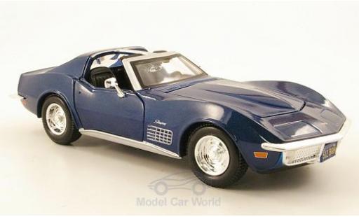 Chevrolet Corvette C3 1/24 Maisto metallic blue 1970 diecast model cars