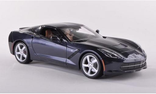 Diecast model cars Chevrolet Corvette 1/18 Maisto Stingray (C7) metallic blue 2013 Chevrolet Corvette 1/18 Maisto Stingray (C7) metallic blue 2013 diecast model cars