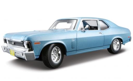 Diecast model cars Chevrolet Nova 1/18 Maisto SS Coupe metallic blue 1970 Chevrolet Nova 1/18 Maisto SS Coupe metallic blue 1970 diecast model cars