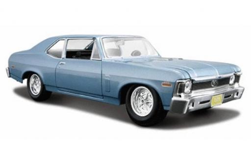 Diecast model cars Chevrolet Nova 1/24 Maisto SS metallic blue 1970 Chevrolet Nova 1/24 Maisto SS metallic blue 1970 diecast model cars