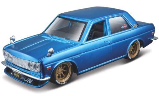 Datsun 510 1/24 Maisto metallic blue 1971 diecast model cars