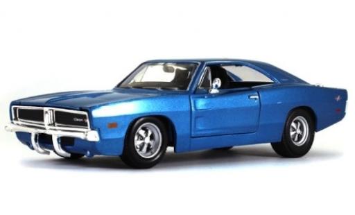 Diecast model cars Dodge Charger 1/24 Maisto R/T metallic blue 1969 l'éce 1:25 Dodge Charger 1/24 Maisto R/T metallic blue 1969 l'éce 1:25 diecast model cars