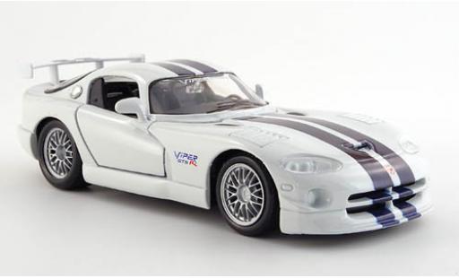 Diecast model cars Dodge Viper 1/24 Maisto GT 2 white avec black-blue Streifen Dodge Viper 1/24 Maisto GT 2 white avec black-blue Streifen diecast model cars