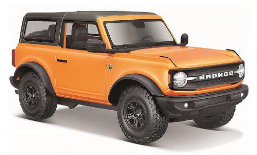 Diecast model cars Ford Bronco 1/24 Maisto Badlands orange/matt-black 2021 Ford Bronco 1/24 Maisto Badlands orange/matt-black 2021 diecast model cars