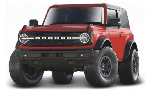 Diecast model cars Ford Bronco 1/18 Maisto Wildtrak red/matt-black 2021 Ford Bronco 1/18 Maisto Wildtrak red/matt-black 2021 diecast model cars