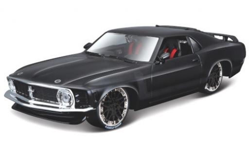 Ford Mustang 1/24 Maisto BOSS 302 Tuning black/matt-black 1970 diecast model cars