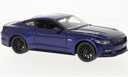 Ford Mustang 1/24 Maisto GT metallic blue 2015 sans Vitrine diecast model cars