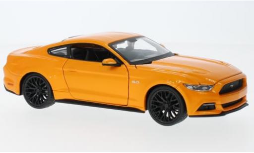 Ford Mustang 1/24 Maisto GT metallise orange 2015 1:24 diecast model cars