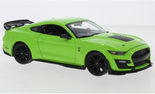 Ford Mustang 1/24 Maisto Shelby GT500 green 2020 diecast model cars