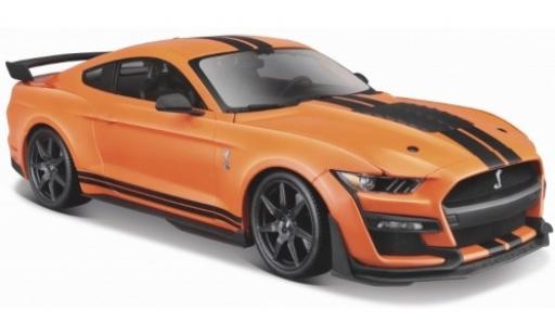Ford Mustang 1/24 Maisto Shelby GT500 orange/black 2020 diecast model cars
