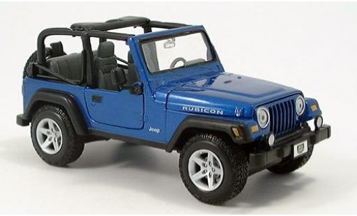 Diecast model cars Jeep Wrangler 1/24 Maisto Rubicon metallic blue sans Vitrine Jeep Wrangler 1/24 Maisto Rubicon metallic blue sans Vitrine diecast model cars