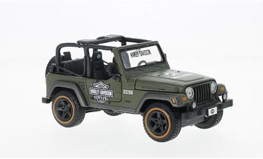 Diecast model cars Jeep Wrangler 1/24 Maisto Rubicon oliv Harley Davidson 2014 (1:27) Jeep Wrangler 1/24 Maisto Rubicon oliv Harley Davidson 2014 (1:27) diecast model cars