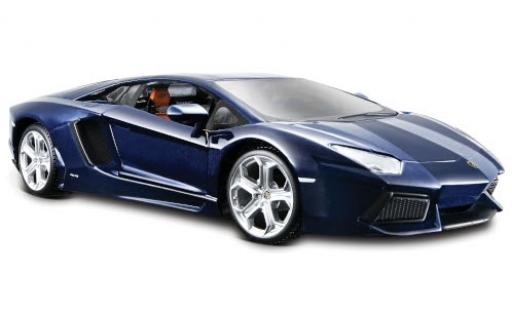 Lamborghini Aventador 1/24 Maisto LP700-4 metallic blue 2011 diecast model cars