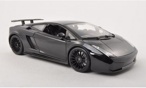 Diecast model cars Lamborghini Gallardo 1/18 Maisto Superlegerra metallic black 2007 Lamborghini Gallardo 1/18 Maisto Superlegerra metallic black 2007 diecast model cars