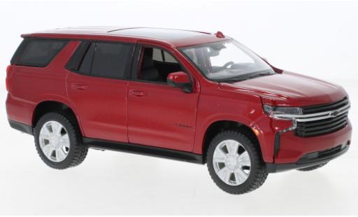 Chevrolet Tahoe 1/24 Maisto metallise red 2021 diecast model cars