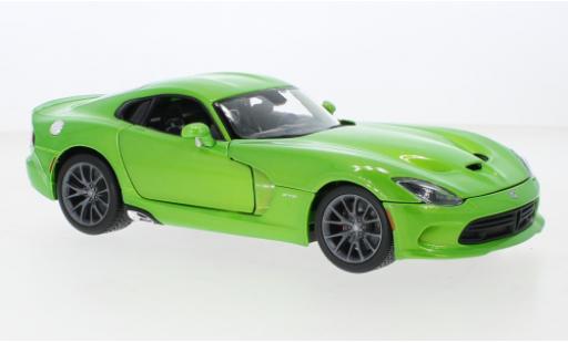 Diecast model cars Dodge Viper 1/18 Maisto SRT GTS metallise green 2013 Dodge Viper 1/18 Maisto SRT GTS metallise green 2013 diecast model cars
