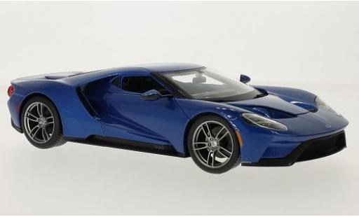 Diecast model cars Ford GT 1/18 Maisto metallic blue 2017 Ford GT 1/18 Maisto metallic blue 2017 diecast model cars