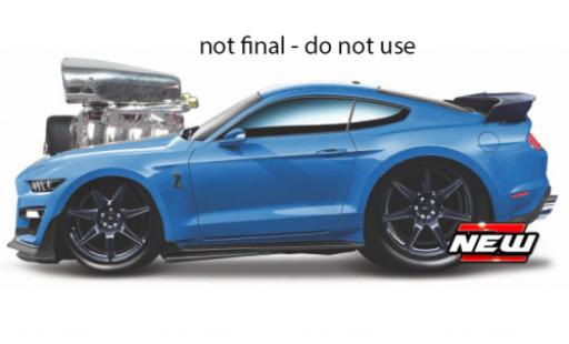 Diecast model cars Shelby GT 500 1/64 Maisto Ford Mustang metallise blue 2020 Shelby GT 500 1/64 Maisto Ford Mustang metallise blue 2020 diecast model cars