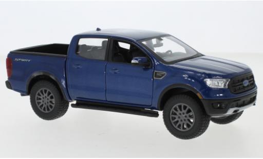 Ford Ranger 1/24 Maisto metallic blue 2019 diecast model cars