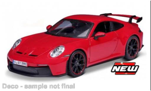 Diecast model cars Porsche 992 GT3 1/18 Maisto 911  red 2022 Porsche 992 GT3 1/18 Maisto 911  red 2022 diecast model cars