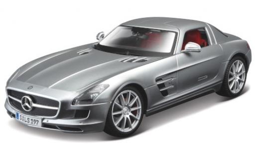 Diecast model cars Mercedes SLS 1/18 Maisto AMG (C197) grey 2010 Mercedes SLS 1/18 Maisto AMG (C197) grey 2010 diecast model cars
