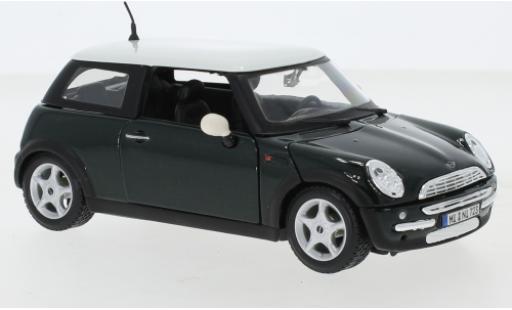 Diecast model cars Mini Cooper 1/24 Maisto metallic green/white Mini Cooper 1/24 Maisto metallic green/white diecast model cars
