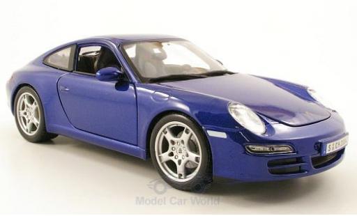 Porsche 997 S 1/18 Maisto 911 Carrera S () metallic blue diecast model cars
