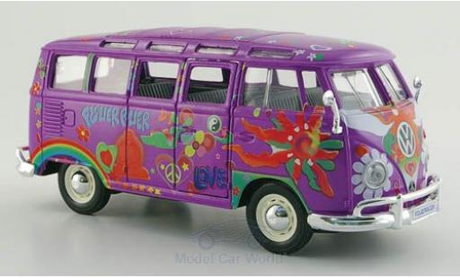 Volkswagen T1 B 1/24 Maisto Samba Bus lila/Dekor Hippie Massstab 1:25 diecast model cars