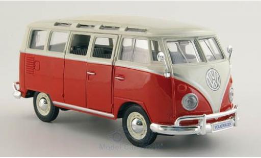 Diecast model cars Volkswagen T1 1/24 Maisto Sambabus red/white Maßstab 1:25 Volkswagen T1 1/24 Maisto Sambabus red/white Maßstab 1:25 diecast model cars
