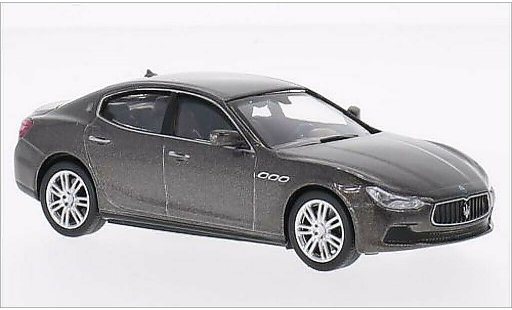 Maserati Ghibli Base 1/43 WhiteBox metallic grey 2013 diecast model cars