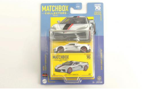 Chevrolet Corvette 1/64 Matchbox (C8) white 2020 diecast model cars