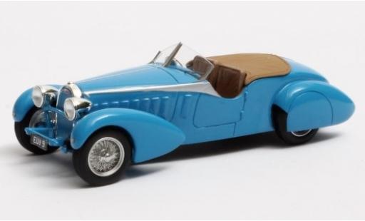 Diecast model cars Bugatti 57 1/43 Matrix Type TT Tourer by Bertelli blue RHD 1935 Fahrgestellnr. 316 Therese Bugatti 57 1/43 Matrix Type TT Tourer by Bertelli blue RHD 1935 Fahrgestellnr. 316 Therese diecast model cars