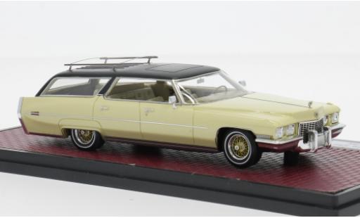 Cadillac Deville 1/43 Matrix DeVille Wagon Personalcar from Elvis Presley beige/schwarz 1972 1:43 diecast model cars