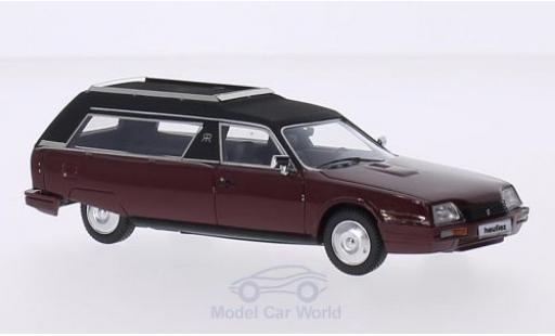 Diecast model cars Citroen CX 1/43 Matrix Heuliez Corbillard Hearse red/matt-black 1979 Citroen CX 1/43 Matrix Heuliez Corbillard Hearse red/matt-black 1979 diecast model cars