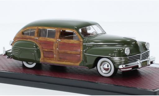 Chrysler Town & Country 1/43 Matrix Wagon vert/optique de bois 1942 diecast model cars