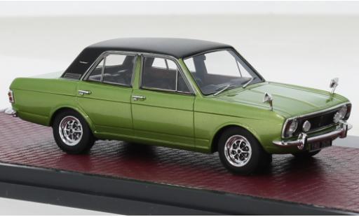 Ford Cortina 1/43 Matrix MK II 1600E metallise la chaux/black RHD 1968 diecast model cars