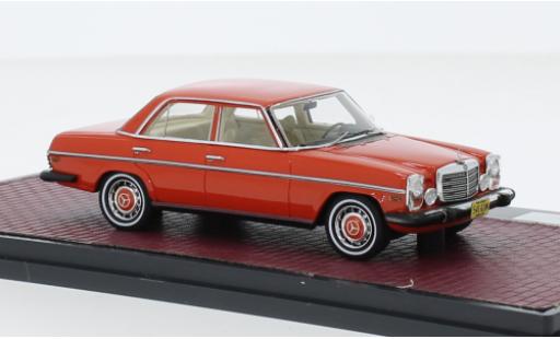 Diecast model cars Mercedes CLA 1/43 Matrix 300D (W115) red clair 1974 Mercedes CLA 1/43 Matrix 300D (W115) red clair 1974 diecast model cars