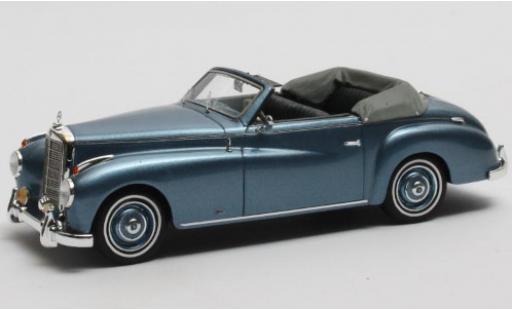 Mercedes 220 1/43 Matrix A Cabriolet Wendler (W187) metallic blue 1952 Verdeck geöffnet diecast model cars