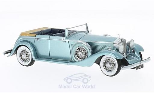 Diecast model cars Rolls Royce Phantom 1/43 Matrix II Continental All-Weather Tourer metallic blue 1934 Nubar Gulbenkian Hooper #7RY Rolls Royce Phantom 1/43 Matrix II Continental All-Weather Tourer metallic blue 1934 Nubar Gulbenkian Hooper #7RY diecast model cars