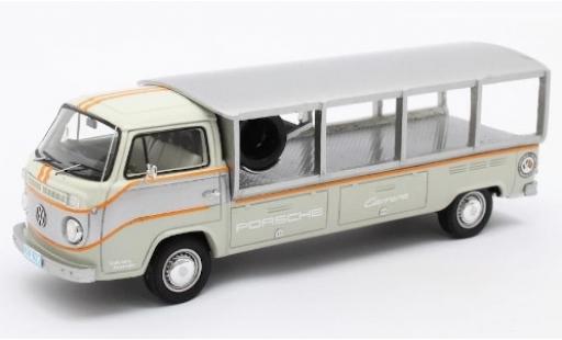 Diecast model cars Volkswagen T2 1/43 Matrix Renntransporter grey/white RHD 1976 Volkswagen T2 1/43 Matrix Renntransporter grey/white RHD 1976 diecast model cars