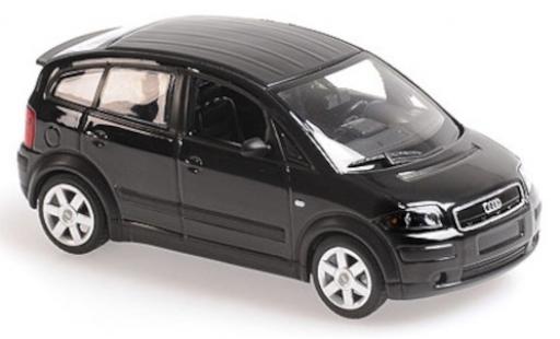 Audi A2 1/43 Maxichamps metallic black/matt-black 2000 diecast model cars