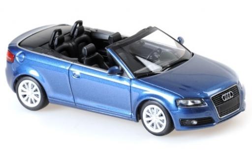 Audi A3 1/43 Maxichamps Cabriolet metallic blue 2007 diecast model cars