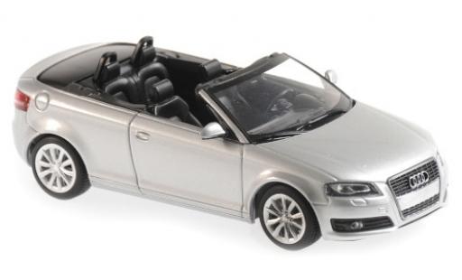 Audi A3 1/43 Maxichamps Cabriolet grey 2007 diecast model cars