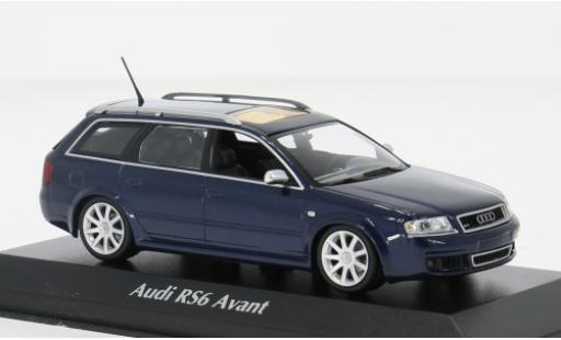 Audi A6 1/43 Maxichamps Avant metallise blau 2002 1:43 diecast model cars