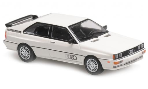 Audi Quattro 1/43 Maxichamps white/Dekor 1980 diecast model cars