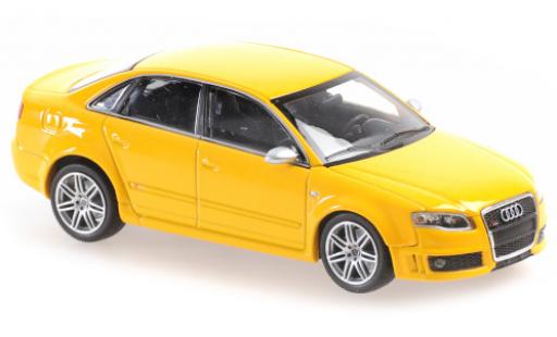Diecast model cars Audi RS4 1/43 Maxichamps yellow 2004 Audi RS4 1/43 Maxichamps yellow 2004 diecast model cars