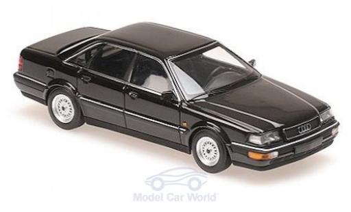 Audi V8 1/43 Maxichamps metallic black 1988 diecast model cars