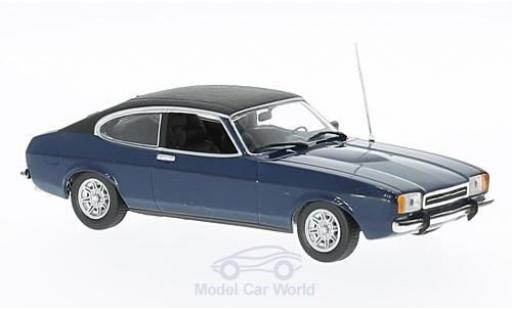 Diecast model cars Ford Capri 1974 1/43 Maxichamps II 2.3 GT blue/black 1974 Ford Capri 1974 1/43 Maxichamps II 2.3 GT blue/black 1974 diecast model cars