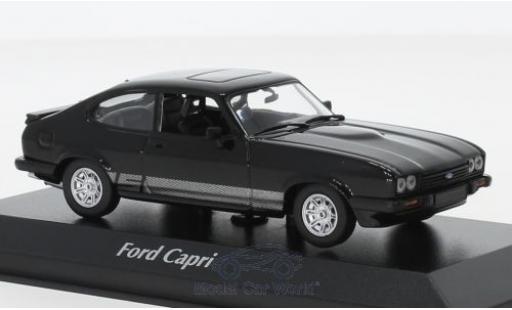 Diecast model cars Ford Capri 1/43 Maxichamps MKIII 3.0 S black 1982 Ford Capri 1/43 Maxichamps MKIII 3.0 S black 1982 diecast model cars