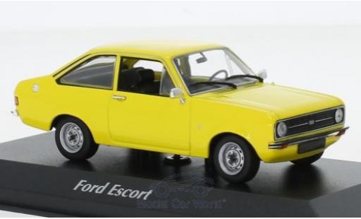 Ford Escort 1/43 Maxichamps 1.3 yellow 1975 diecast model cars